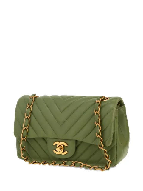 CHANEL Pre-Owned mini Classic Flap Chevron shoulder bag