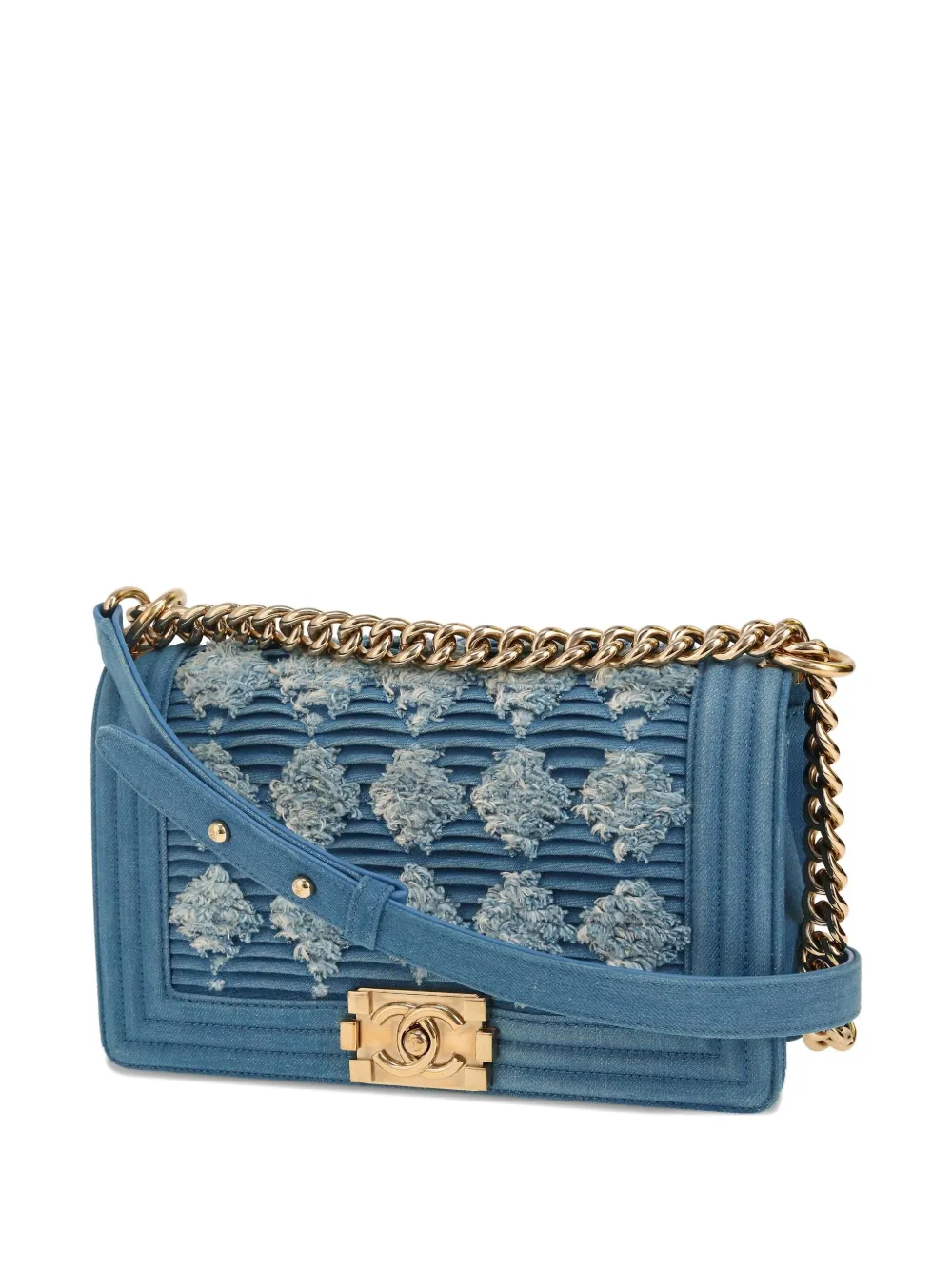 CHANEL Pre-Owned medium Chanel Boy shoulder bag - Blu