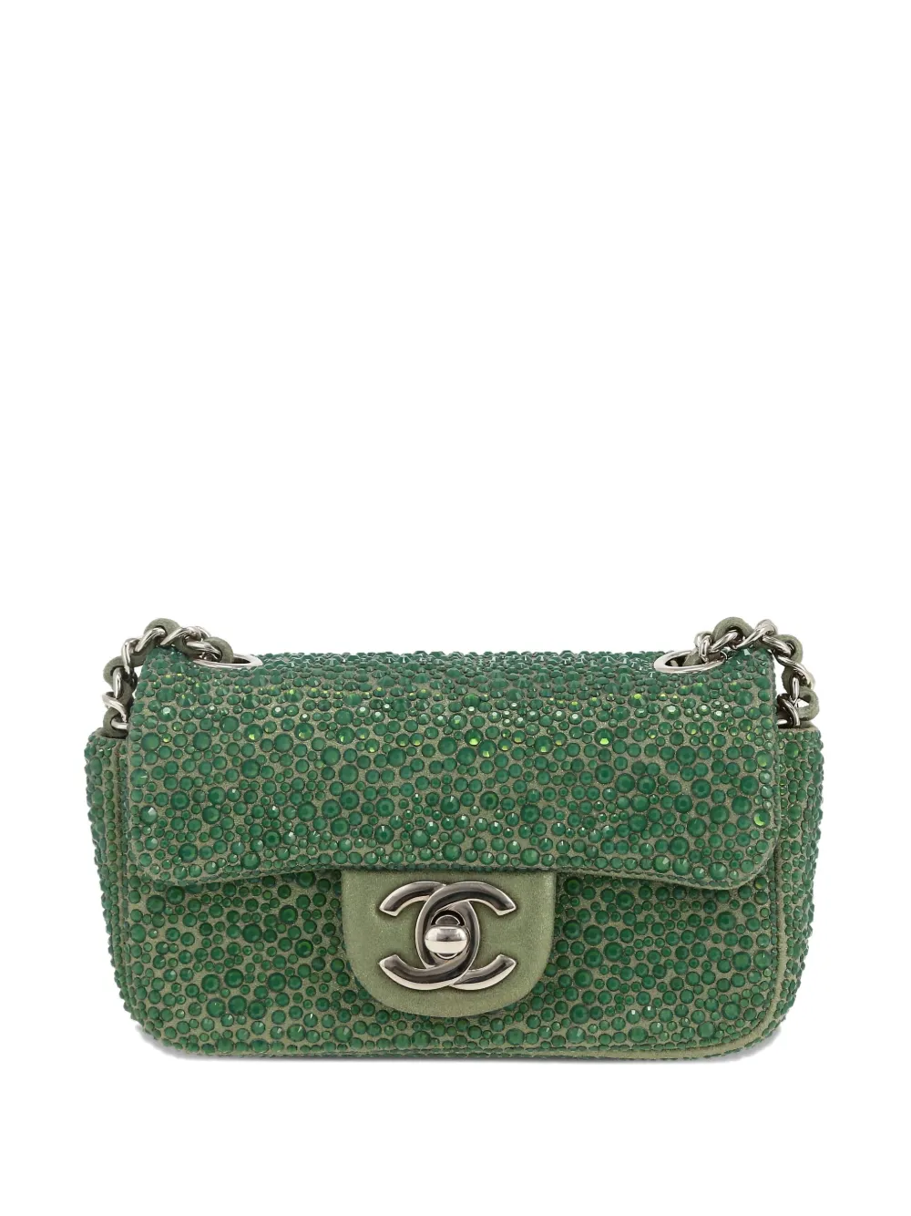 CHANEL Pre-Owned extra mini Timeless shoulder bag - グリーン CHANEL Pre-Owned extra mini Timeless shoulder bag - グリーン