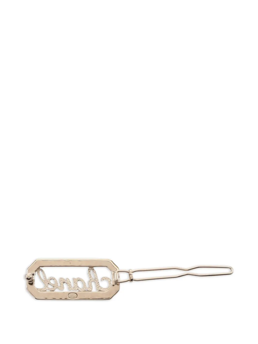 CHANEL Pre-Owned 1986-1988 logo hair clip | Image 2