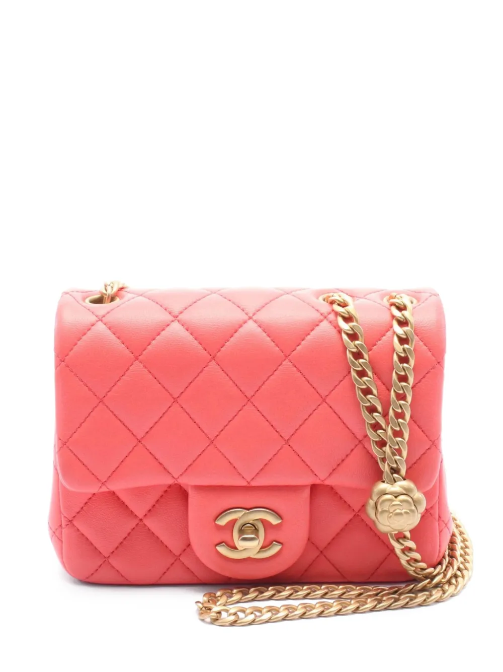 CHANEL Pre-Owned 2021 フラップ ショルダーバッグ ミニ - ピンク CHANEL Pre-Owned 2021 フラップ ショルダーバッグ ミニ - ピンク