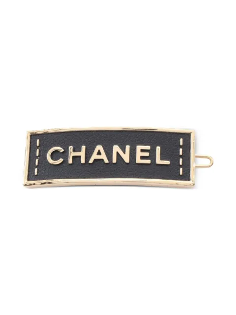 CHANEL Pre-Owned 1986-1988 logo hair clip