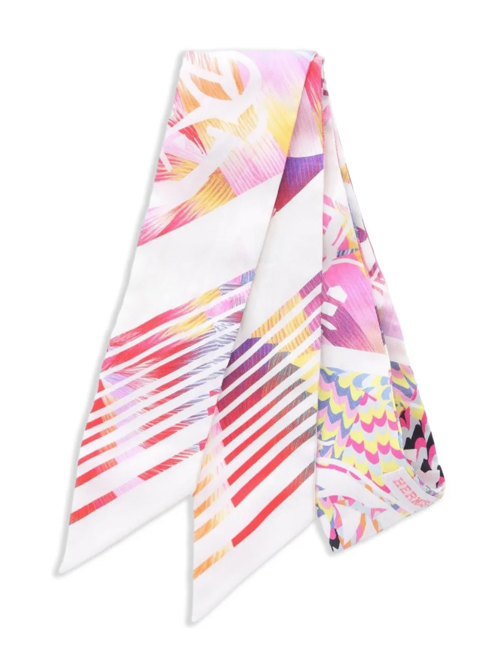Hermès Pre-Owned écharpe Ex-Libis (années 2010) | blanc | Image 1