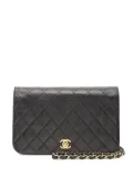 CHANEL Pre-Owned 2003-2004 Matelasse flap shoulder bag - Black