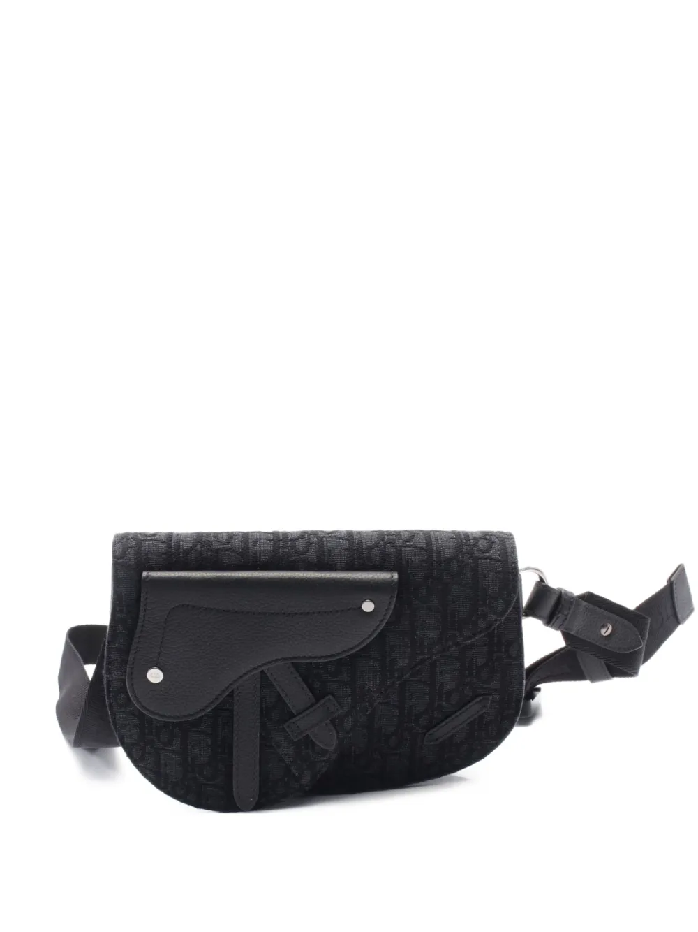 Pre-owned Dior 2010s Oblique Saddle Cross Body Bag