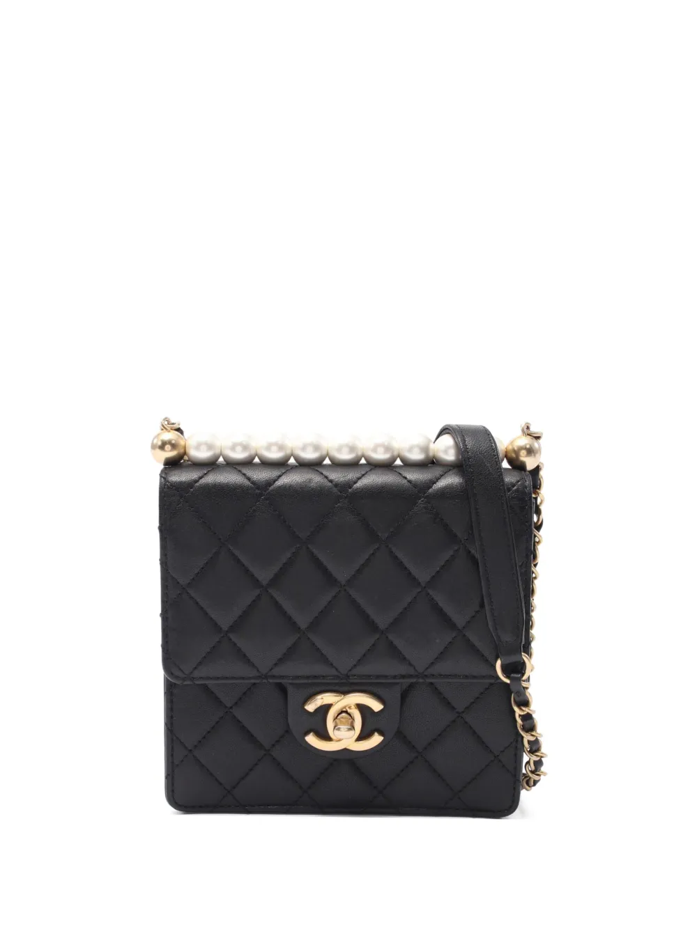 CHANEL Pre-Owned 2019 マトラッセ ショルダーバッグ - ブラック CHANEL Pre-Owned 2019 マトラッセ ショルダーバッグ - ブラック