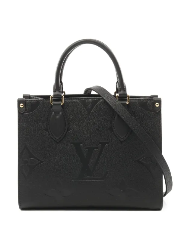 Louis Vuitton Pre-Owned 2021 On-the-Go PM Tote Bag Black FARFETCH MY