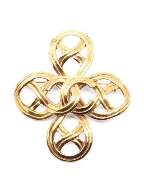 CHANEL Pre-Owned broche Coco Mark 1986-1988