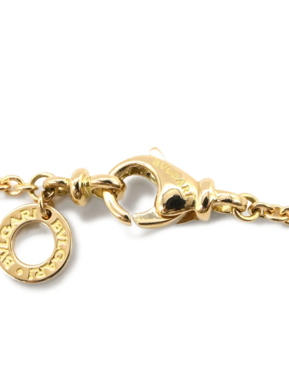 Pre-owned Bvlgari 2010s 18k Yellow Gold Diamonds Necklace