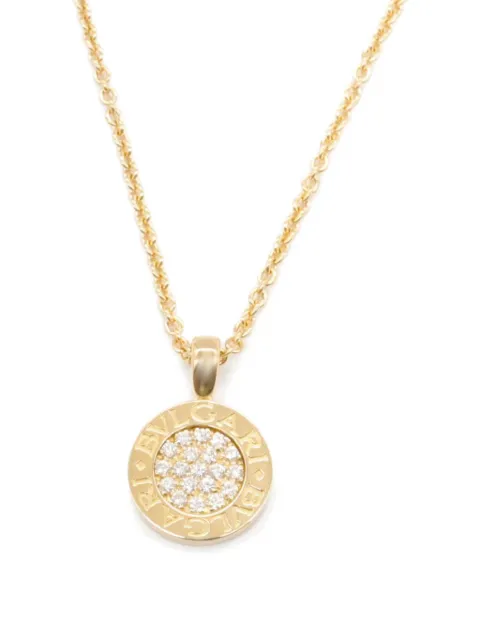 Bvlgari Pre-Owned 2010s 18K yellow gold Bvlgari Bvlgari diamonds necklace