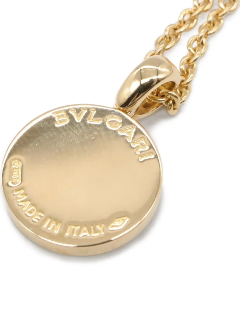 Pre-owned Bvlgari 2010s 18k Yellow Gold Diamonds Necklace