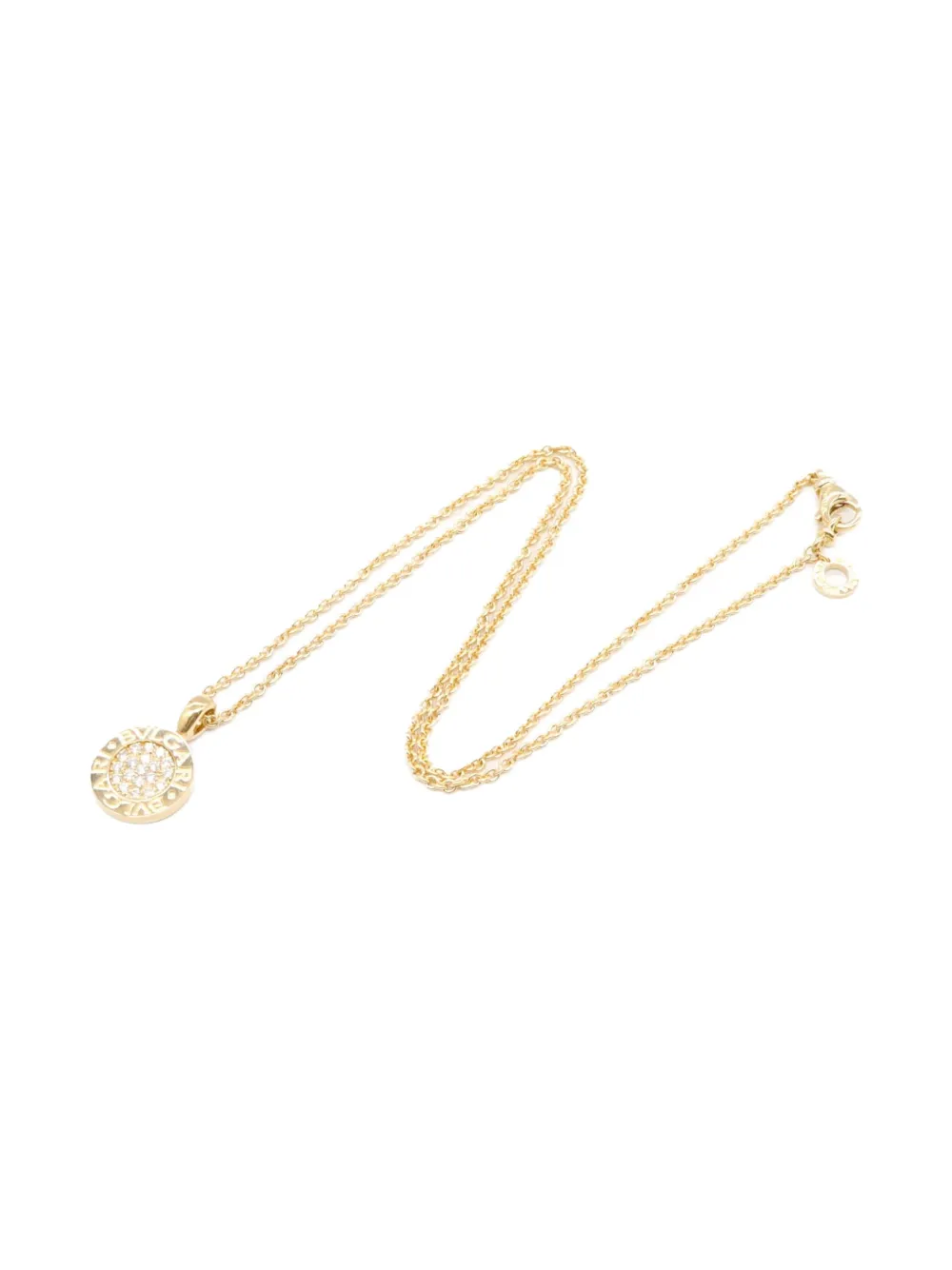 Pre-owned Bvlgari 2010s 18k Yellow Gold Diamonds Necklace
