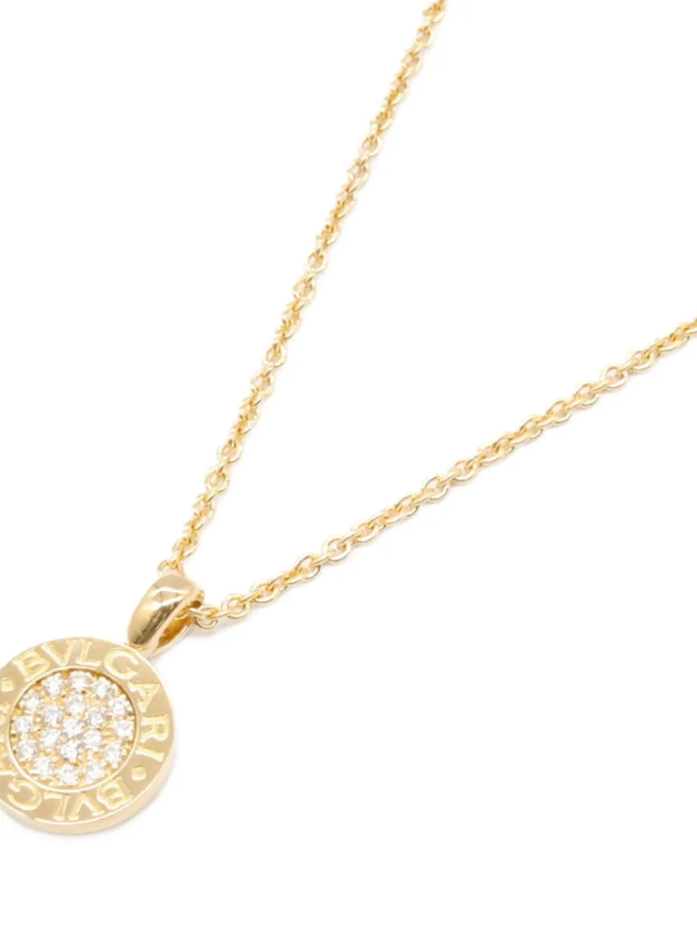 Bvlgari Pre-Owned 2010s 18K yellow gold Bvlgari Bvlgari diamonds necklace | Image 2