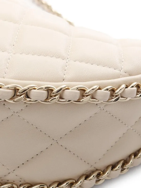 CHANEL Pre-Owned 2021 Small Hobo Shoulder Bag Neutrals FARFETCH JO