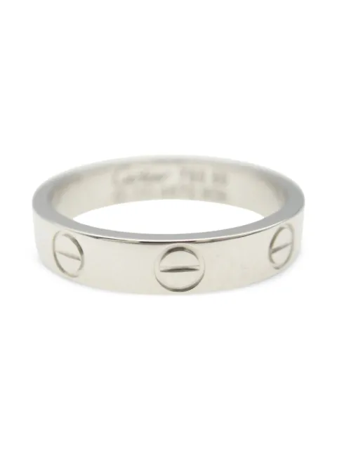 Cartier 2010s 18K white gold small Love ring
