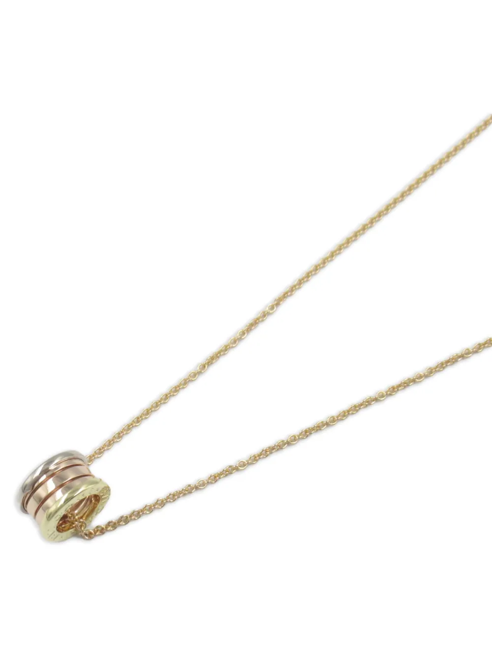 Pre-owned Bvlgari 2010s 18k Gold B.zero1 Necklace