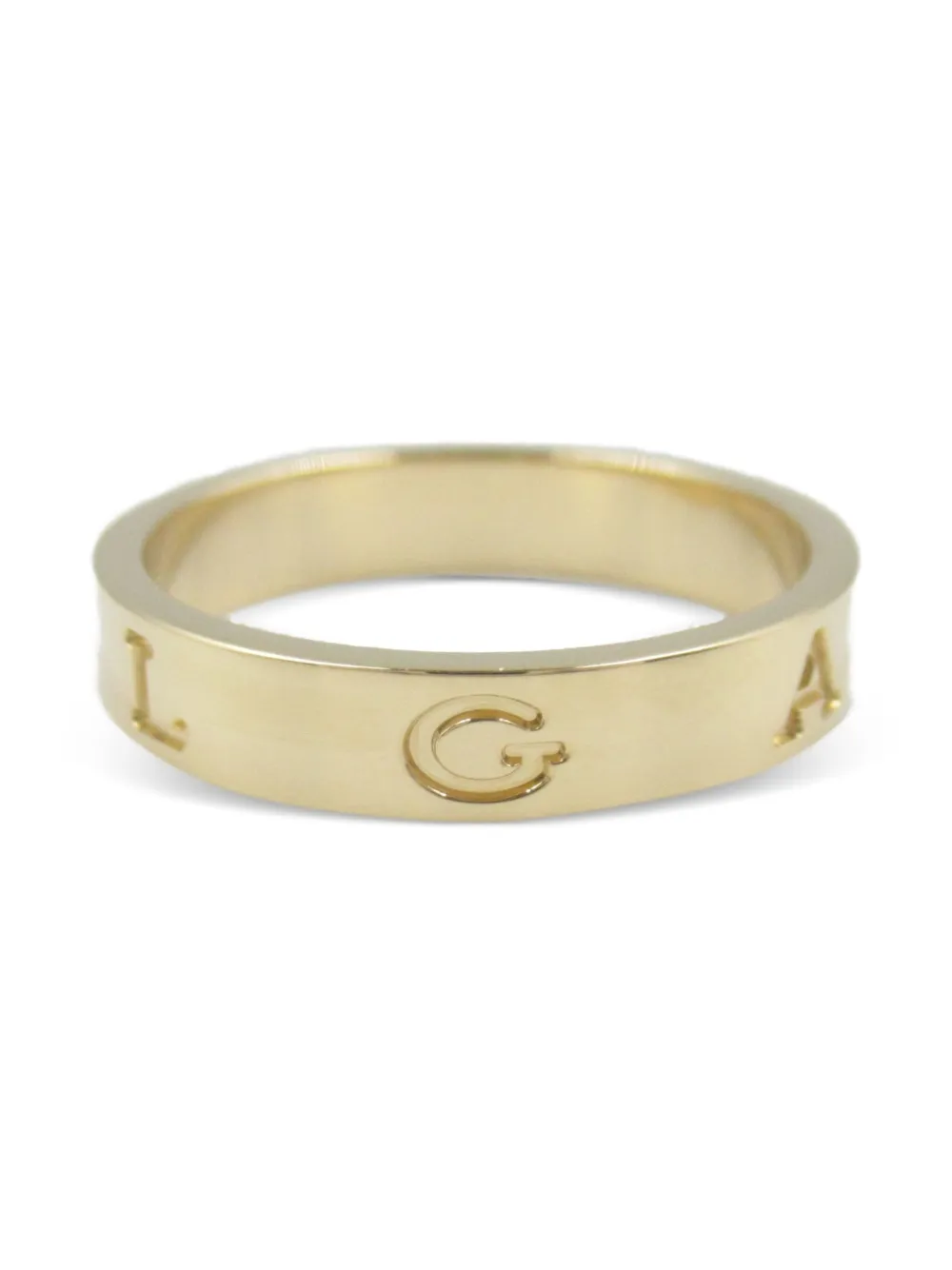Pre-owned Bvlgari 2010s 18k Yellow Gold B-zero1 Essential Band Ring