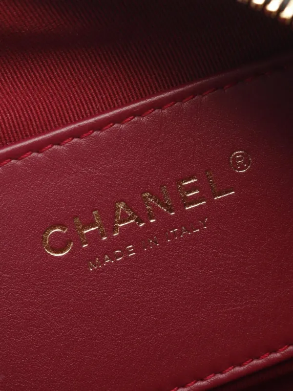 希少 洗練ブラック【CHANEL】上品キルティングミニポーチ CCロゴ シャネル CHANEL ココマーク トップハンドル ミニショルダー