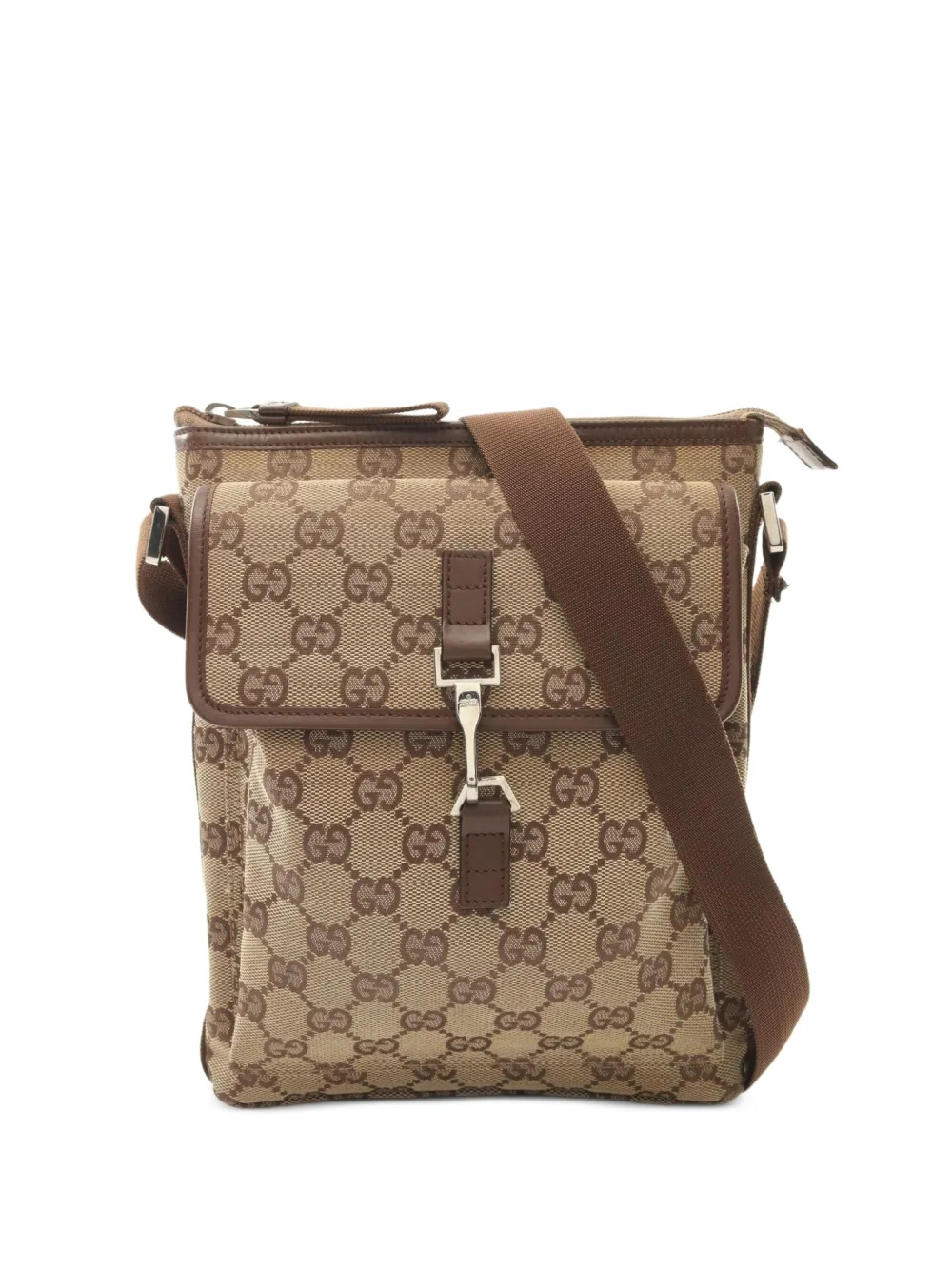 Gucci Pre-Owned 2000s GG canvas shoulder bag | Neutrals | Image 1
