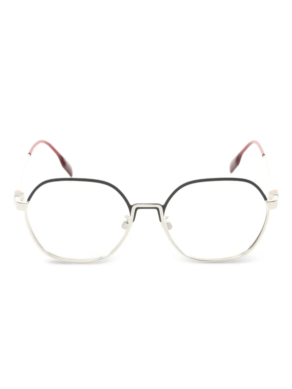 Burberry Pre-Owned 2010s Winston glasses - シルバートーン Burberry Pre-Owned 2010s Winston glasses - シルバートーン