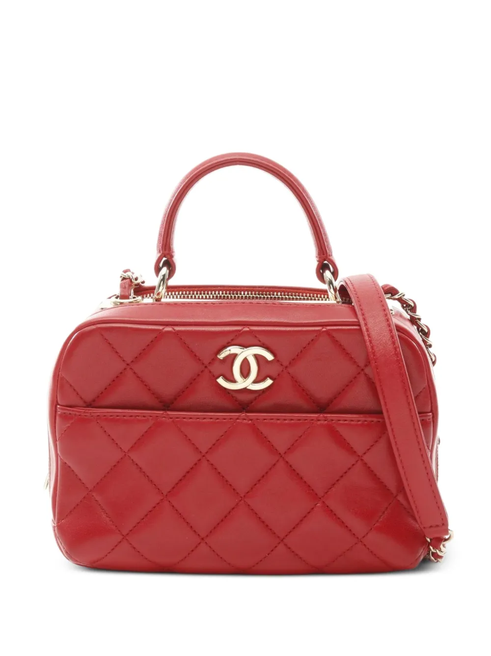 CHANEL Pre-Owned 2019 トレンディ 2way ショルダーバッグ - レッド CHANEL Pre-Owned 2019 トレンディ 2way ショルダーバッグ - レッド