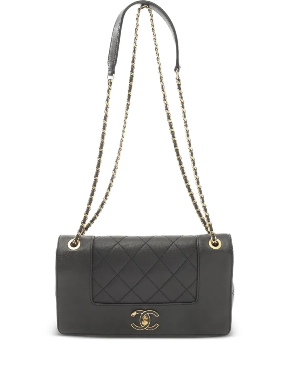 CHANEL Pre-Owned 2016-2017 マドモアゼル マトラッセ ショルダーバッグ - ブラック CHANEL Pre-Owned 2016-2017 マドモアゼル マトラッセ ショルダーバッグ - ブラック