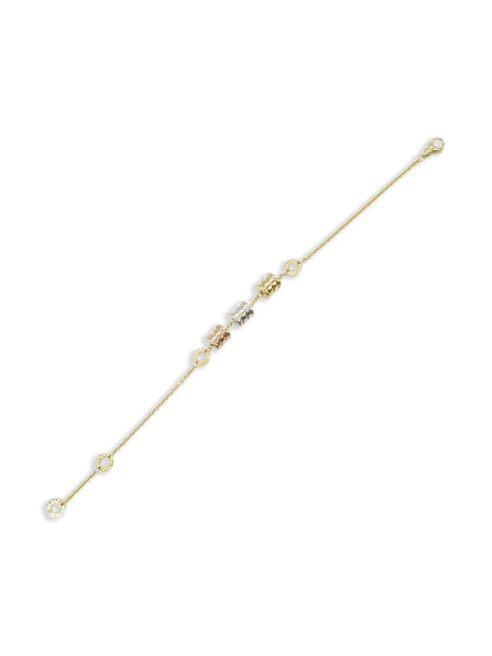 Pre-owned Bvlgari 2010s 18k Gold B-zero1 Bracelet