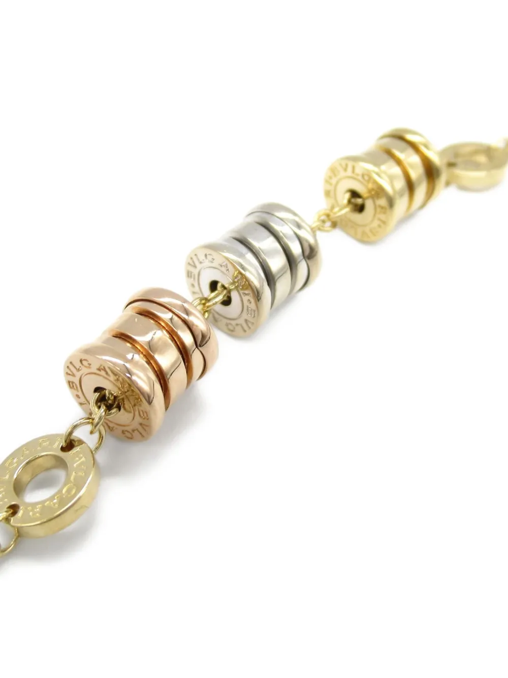 Pre-owned Bvlgari 2010s 18k Gold B-zero1 Bracelet