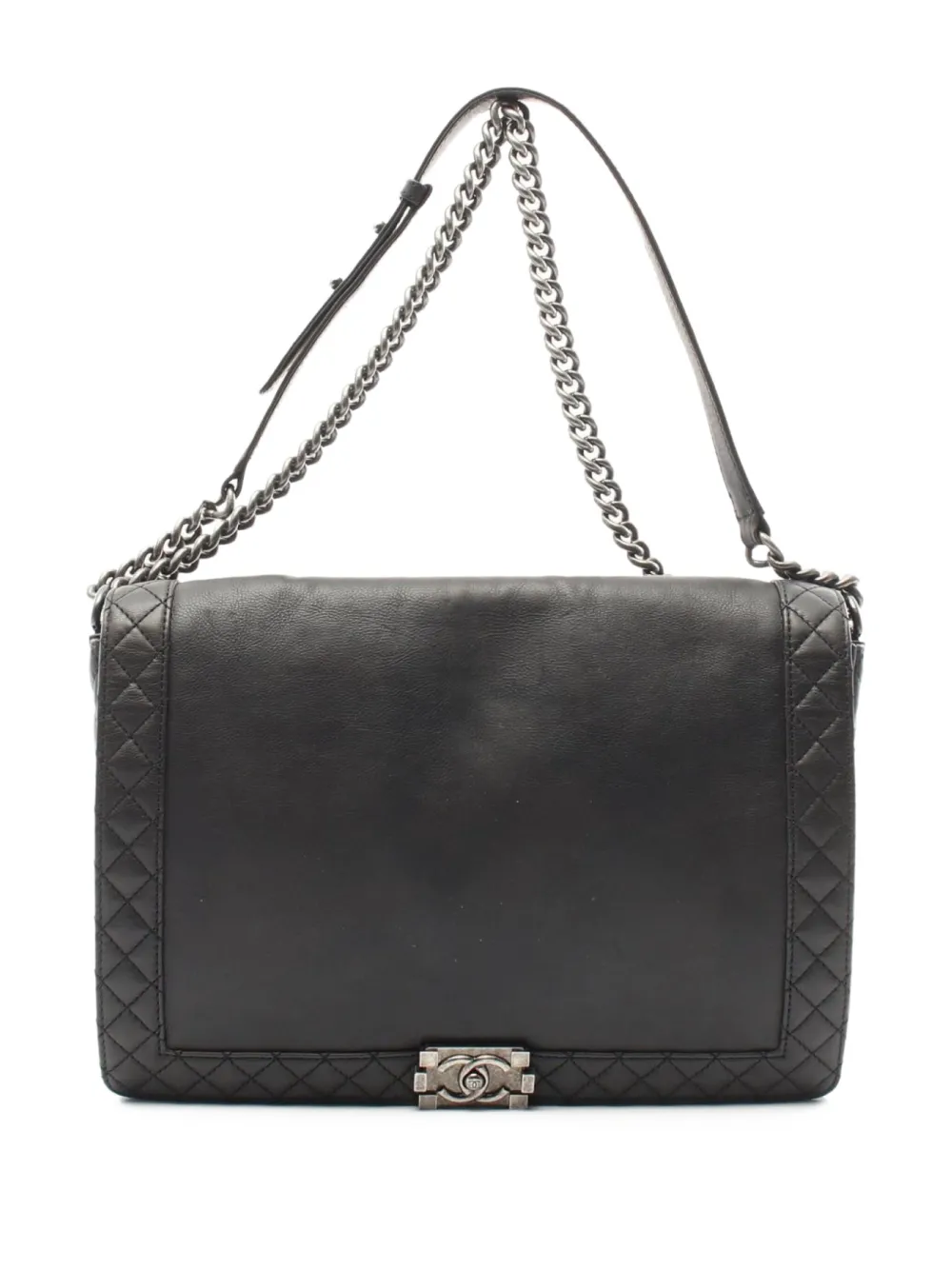 CHANEL Pre-Owned 2013-2014 ボーイ フラップ ショルダーバッグ - ブラック CHANEL Pre-Owned 2013-2014 ボーイ フラップ ショルダーバッグ - ブラック