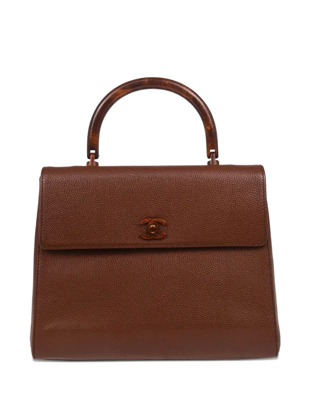 CHANEL Pre-Owned 2000 Interlocking CC handbag | Brown | Image 1