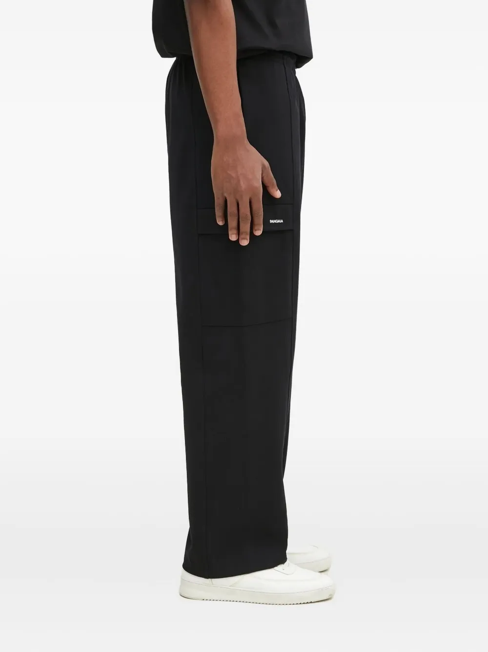 Pangaia Cargo-pocket Trousers In Black