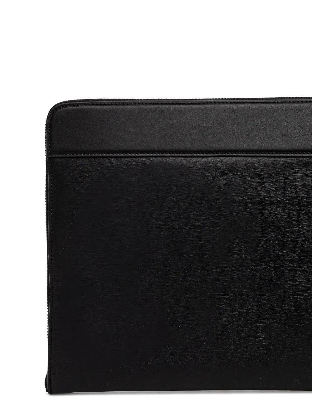 Paul Smith zip-top leather laptop bag Zwart