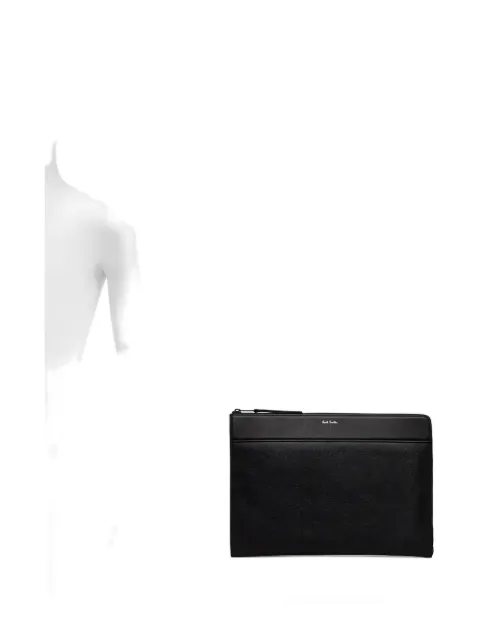 Paul Smith zip-top leather laptop bag