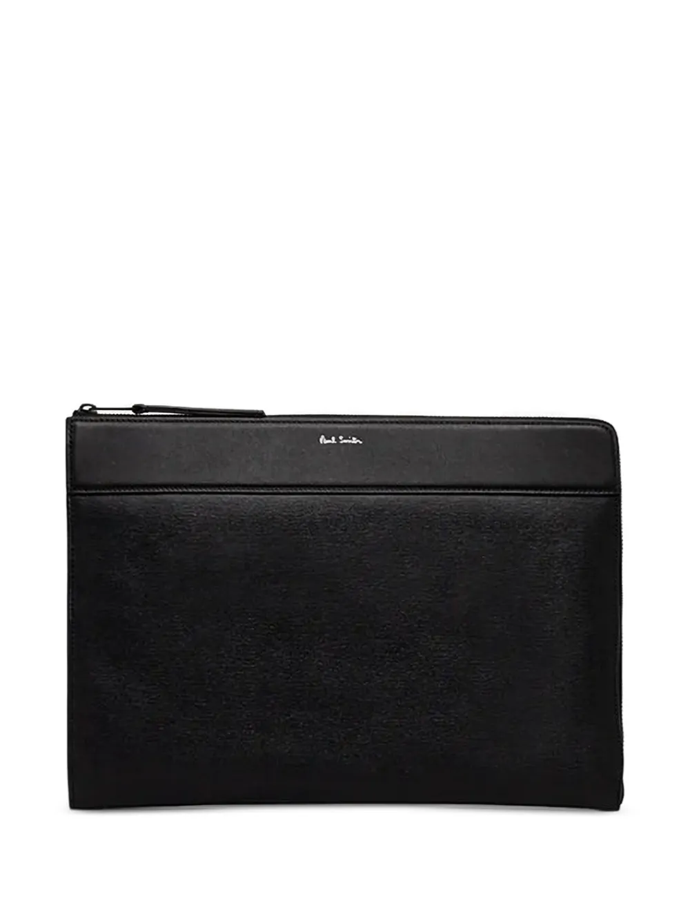 Paul Smith zip-top leather laptop bag | Black | Image 1