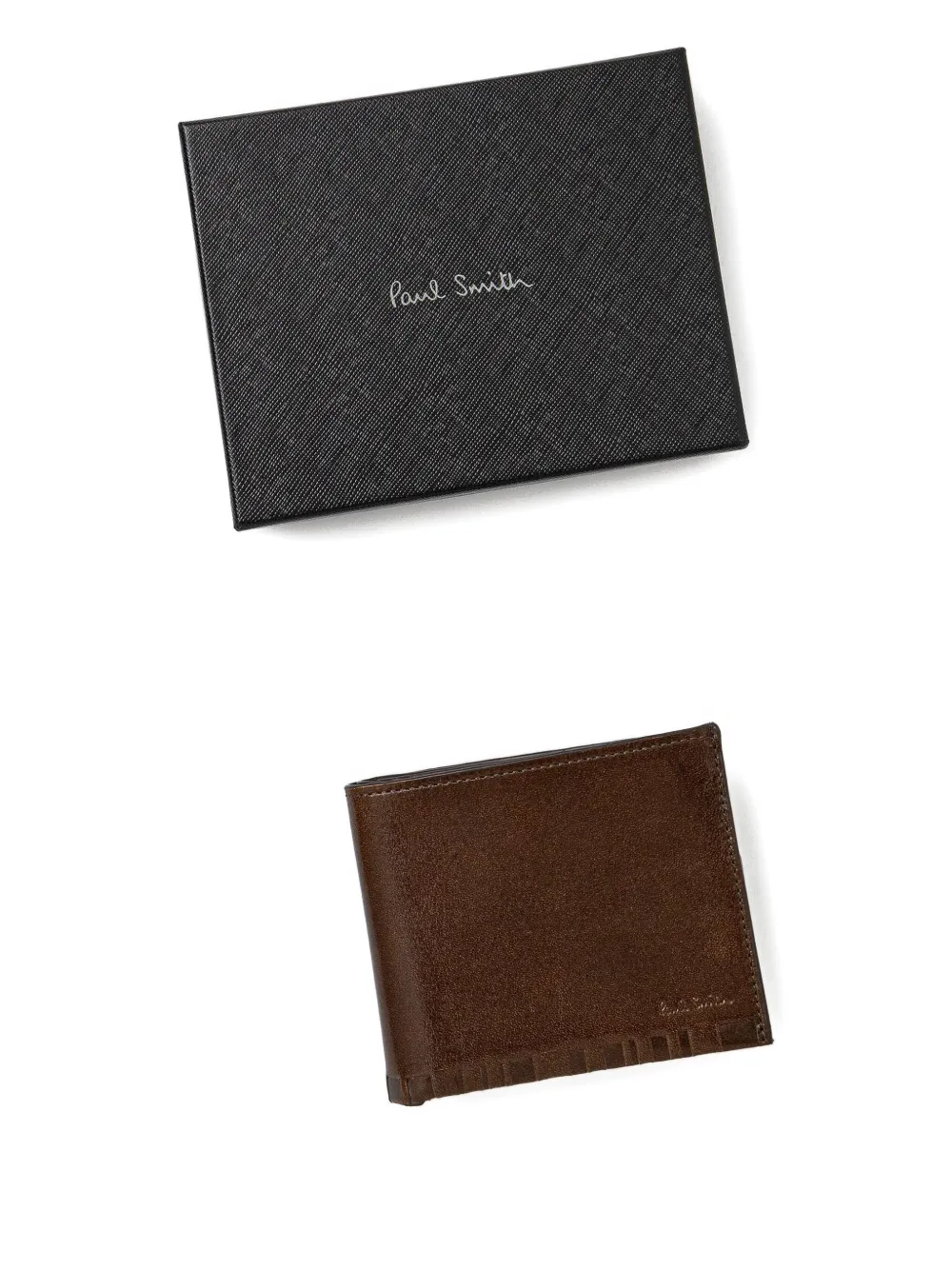 Paul Smith Leren portemonnee Bruin