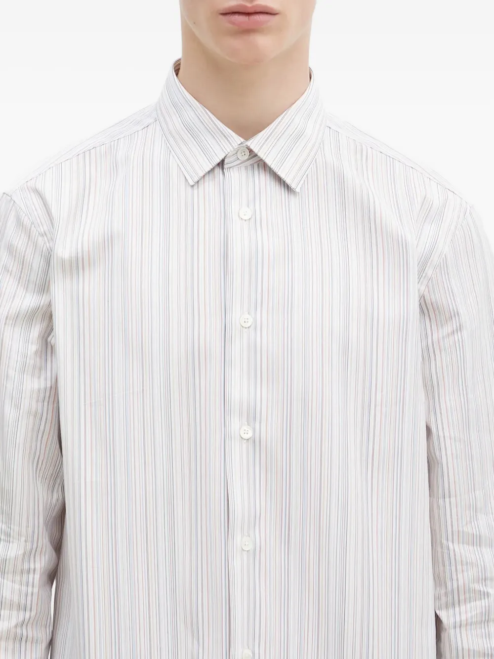 Paul Smith Overhemd met krijtstreep Wit