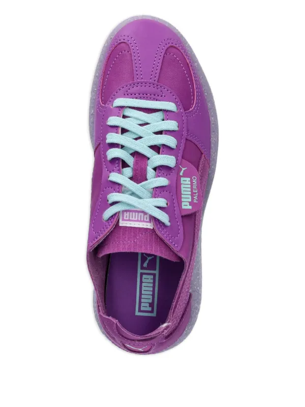 シューズ PUMA PALERMO MIJ FUJIEDA purple/silver PUMA Palermo lace-up Sneakers | Purple | FARFETCH ZA