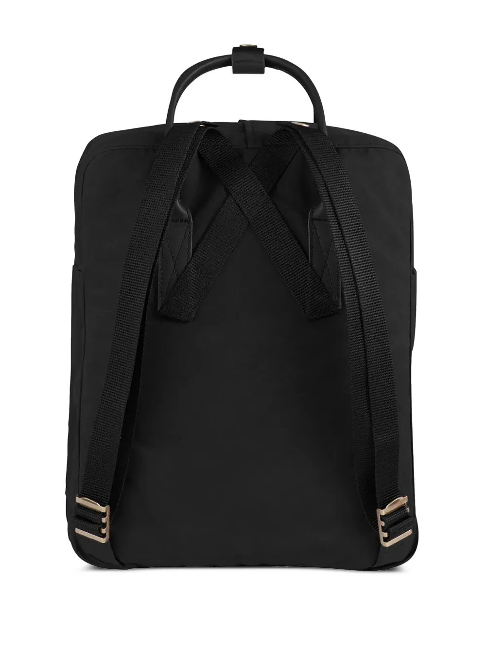  Fjällräven Kånken No. 2 Top-handle Logo Backpack - Black 