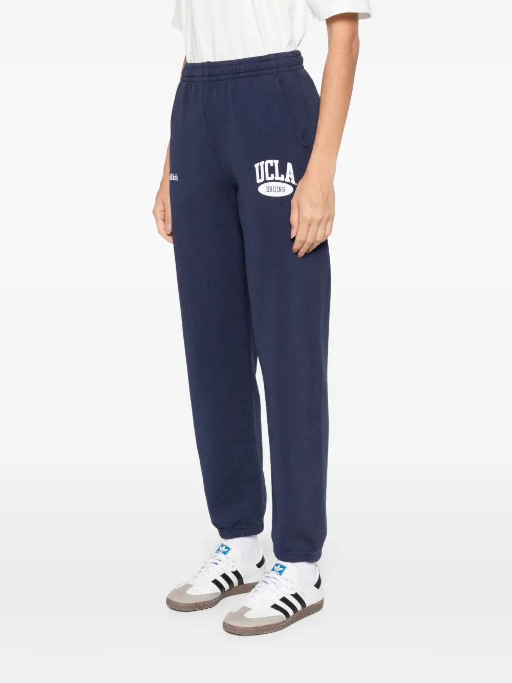 Sporty & Rich Katoenen trainingsbroek Blauw