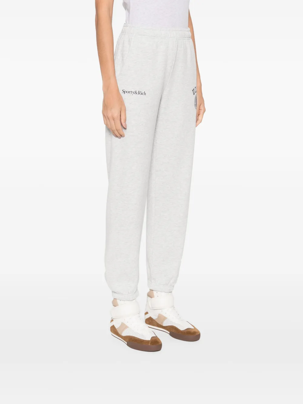 Sporty & Rich Trainingsbroek in katoenblend Grijs