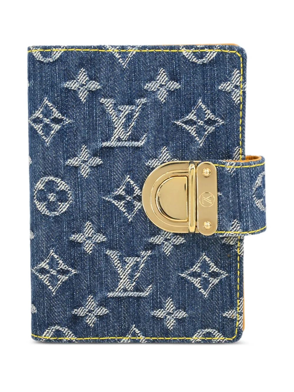 Pre-owned Louis Vuitton 2007 Monogram Denim Agenda Pm Cover