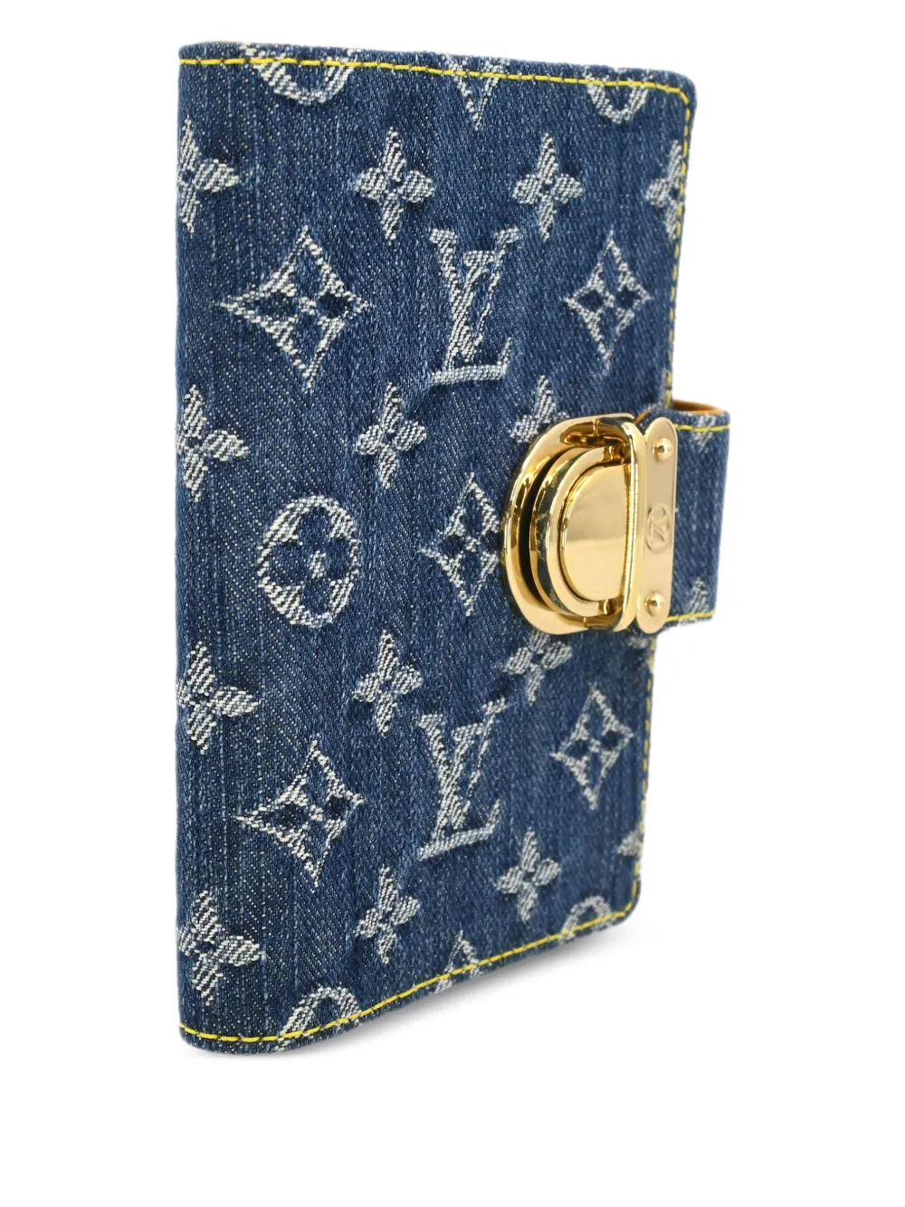 Pre-owned Louis Vuitton 2007 Monogram Denim Agenda Pm Cover