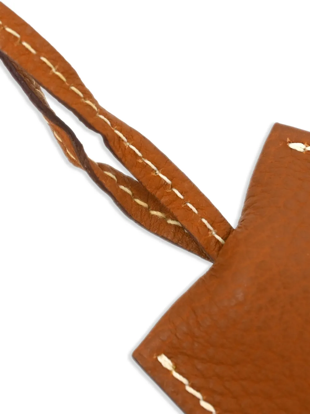 Pre-owned Hermes 2012 Clochette Bag Charm In Brown