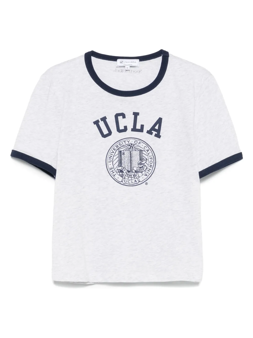 Sporty & Rich Katoenen T-shirt Grijs