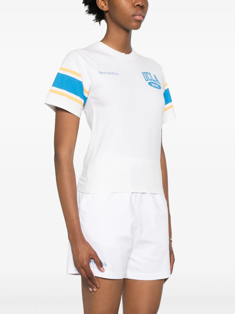 Sporty & Rich Katoenen T-shirt Wit