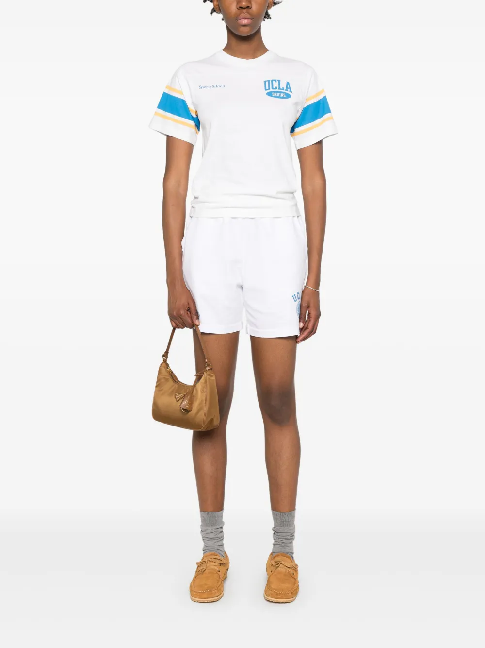 Sporty & Rich Katoenen T-shirt Wit