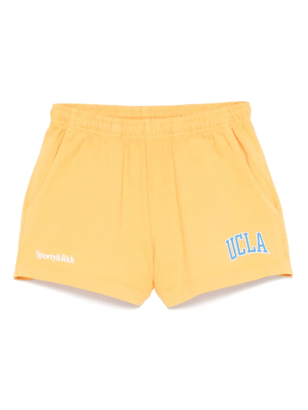 Sporty & Rich cotton shorts Geel