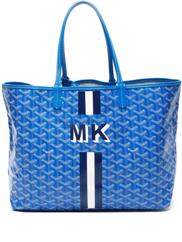 ゴヤールサンルイ PM ブルー青トートバッグショルダーバッグ