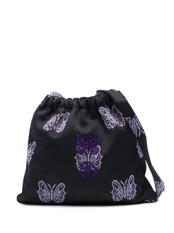 ショルダーバッグ NEEDLES Needles x Kae Tanaka Elastic Pochette- Poly Jacquar Needles x Kae Tanaka Jacquard Shoulder Bag | Blue | FARFETCH