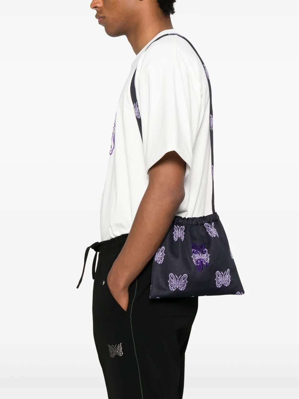 Shop Needles X Kae Tanaka Jacquard Shoulder Bag